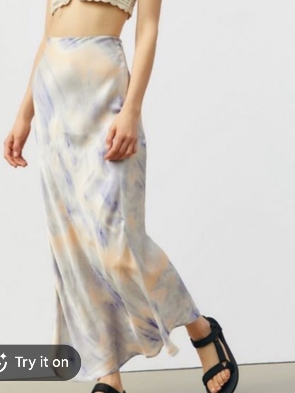 Urban outfitters size 4 Lana tye dye bias slip skirt